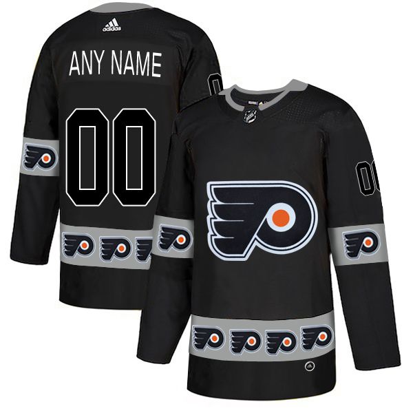 Men Philadelphia Flyers #00 Any name Black Adidas Fashion NHL Jersey->philadelphia flyers->NHL Jersey